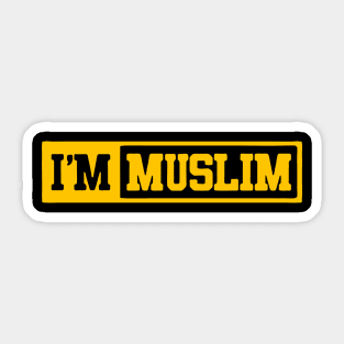 I'M MUSLIM Sticker